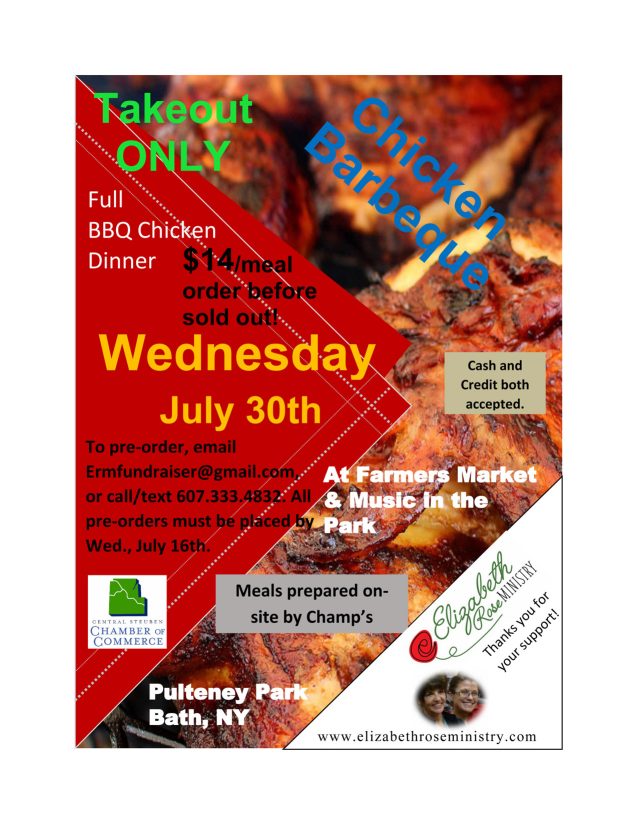 Elizabeth Rose Ministry Chicken BBQ Dinner July 30, 2025